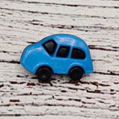 Bil, Blå o Svart, 2,6 cm.