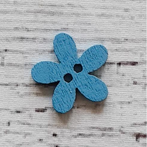 Blomma Z-Blå, 1,5 cm. 4 st