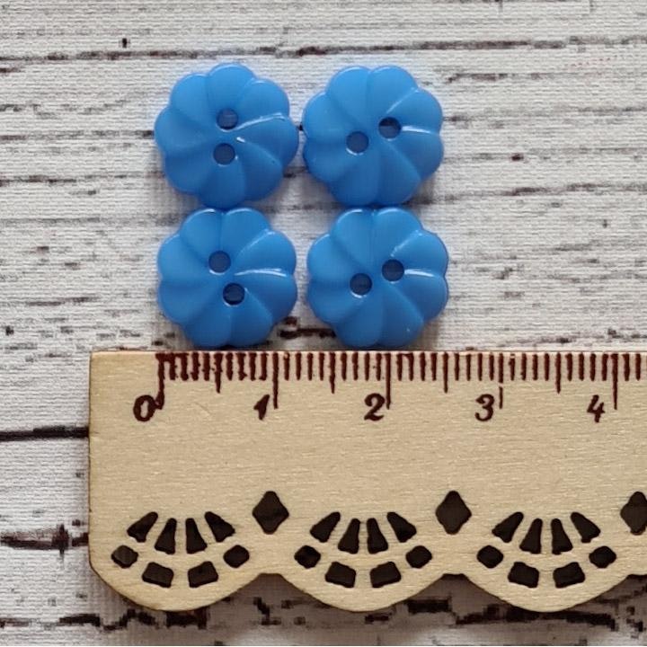 Blomma Blå. 1,3 cm.*