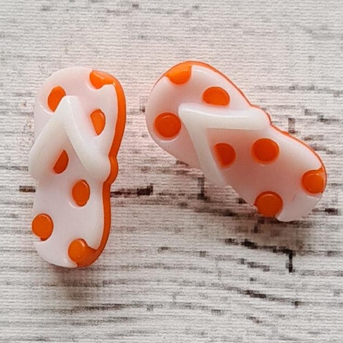 Flip Flop Orange, 2,2 cm. 2 st