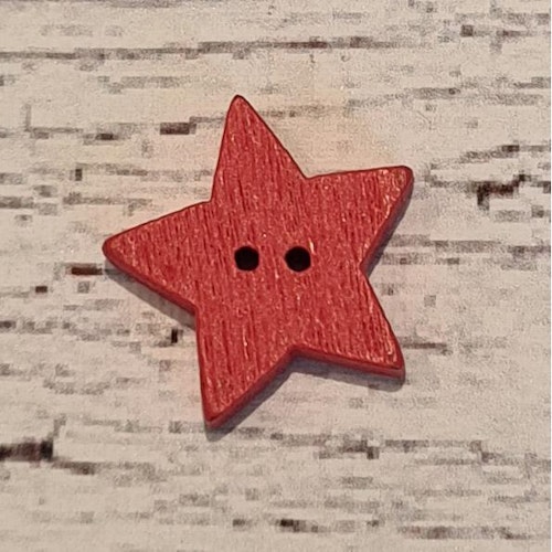 Stjärnskott orangeröd, 1,85 cm. 5st
