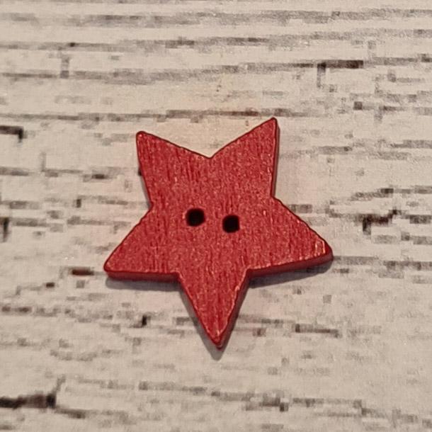 Stjärnskott röd, 1,85 cm. 5st