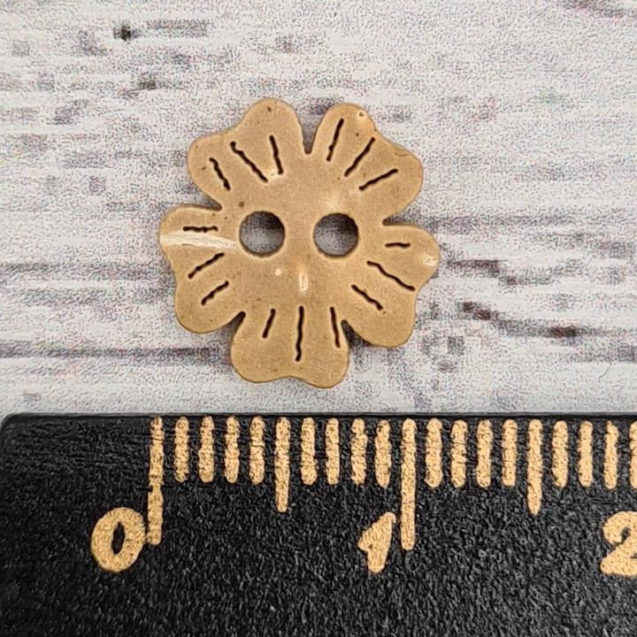 Blusknapp och Skjortknapp 11 mm,  scrapbooking, knapp, trä, Burly