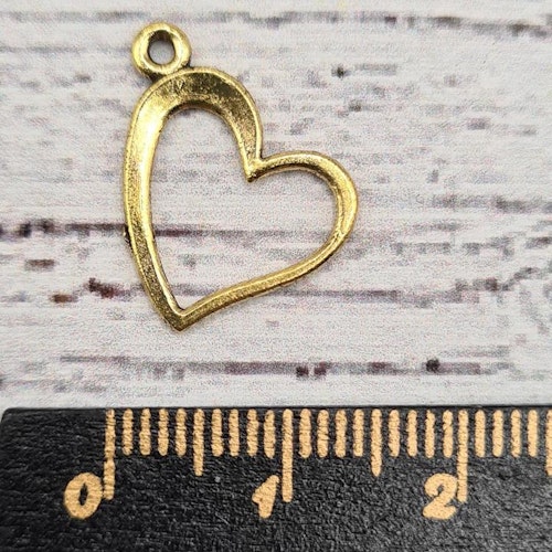 Berlock, "Julia" hjärta hänge, 1,5 cm.