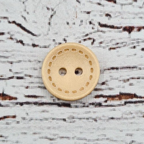 Dekorerad BurlyWood knapp, 1,5 cm