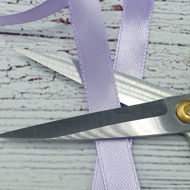 "Carina" sidenband, Light Pastel Purple, 1 cm bred
