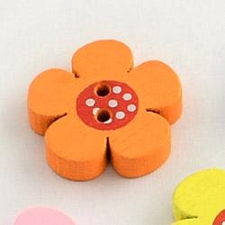 Blomma, Bell/Orange, 2 cm