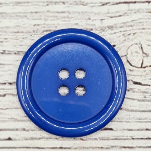 Resinknapp, "Dodger blue", 2,3 cm