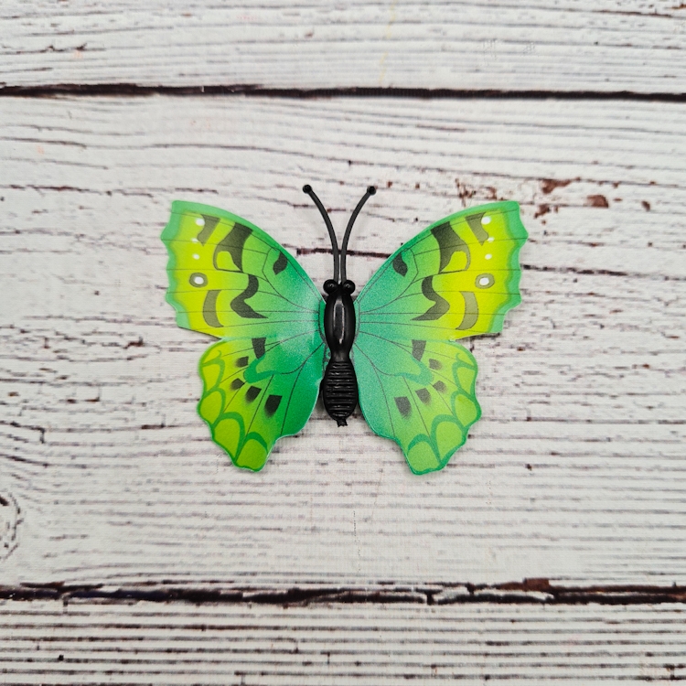 Fjärilar, Gröna, Små, 3D