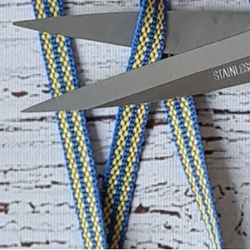 Bomullsband, SverigeBand, 0,7 cm. 2 m.*