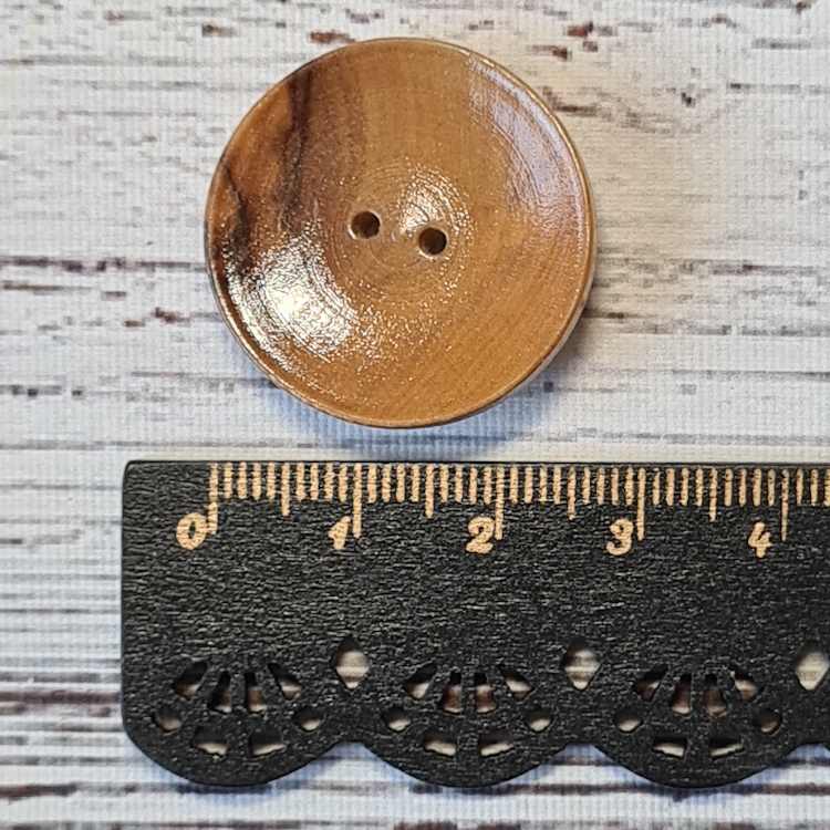 Skålformad knapp, 2,8 cm.
