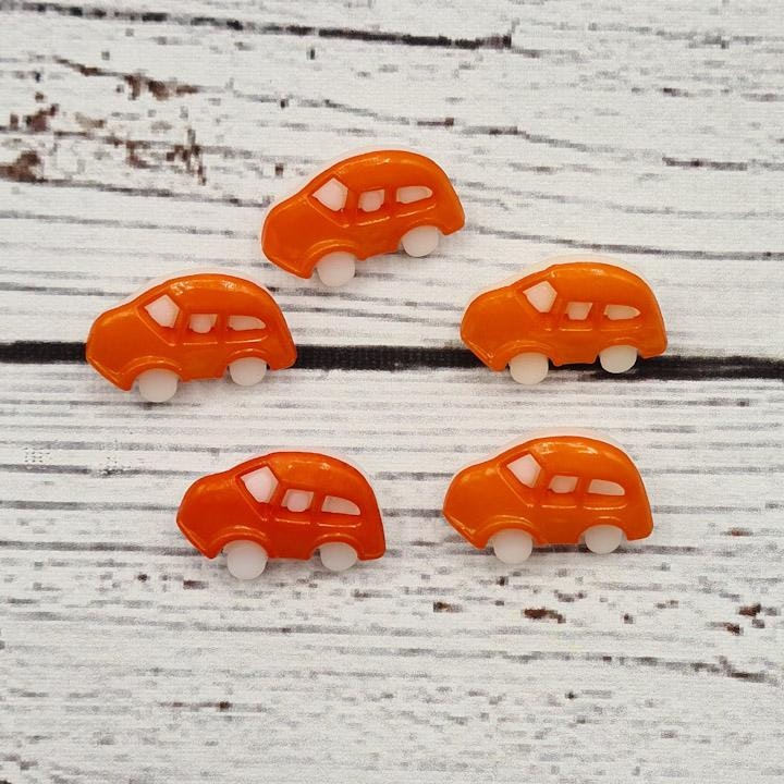 Bil Orange, 1,7 cm. 5 st.