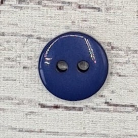 Blå Resinknapp, 1,15 cm.