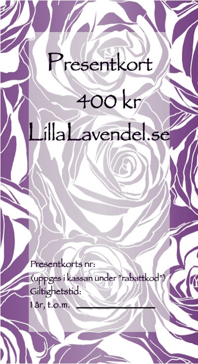 PRESENTKORT 400 KR