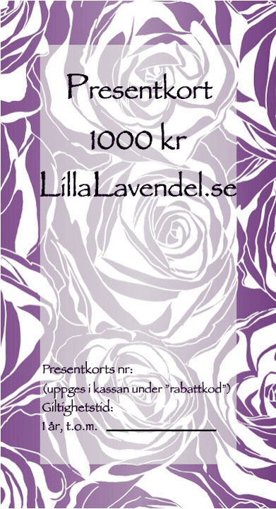 PRESENTKORT 1000 KR