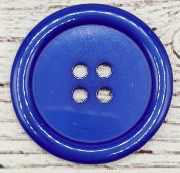 Resinknapp, "Dodger blue", 2,3 cm.*
