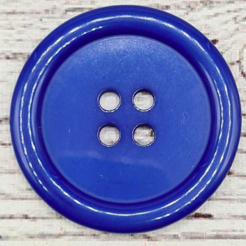 Resinknapp, "Dodger blue", 2,3 cm.*