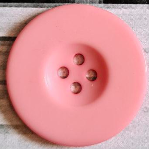 Resinknapp, Pink, 3 cm.