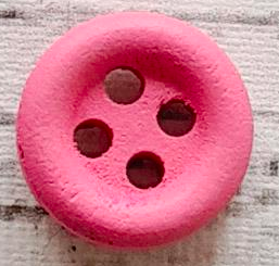 Träknapp Rosa, 1,1 cm.*