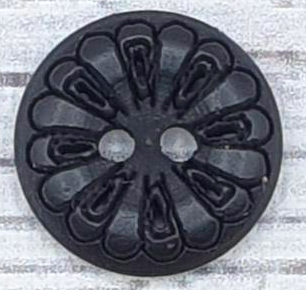 Träknapp svart "Elegant", 1,3 cm.