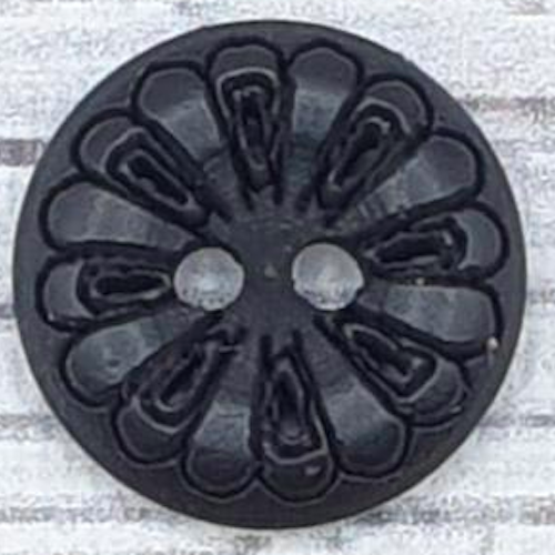 Träknapp svart "Elegant", 1,3 cm.