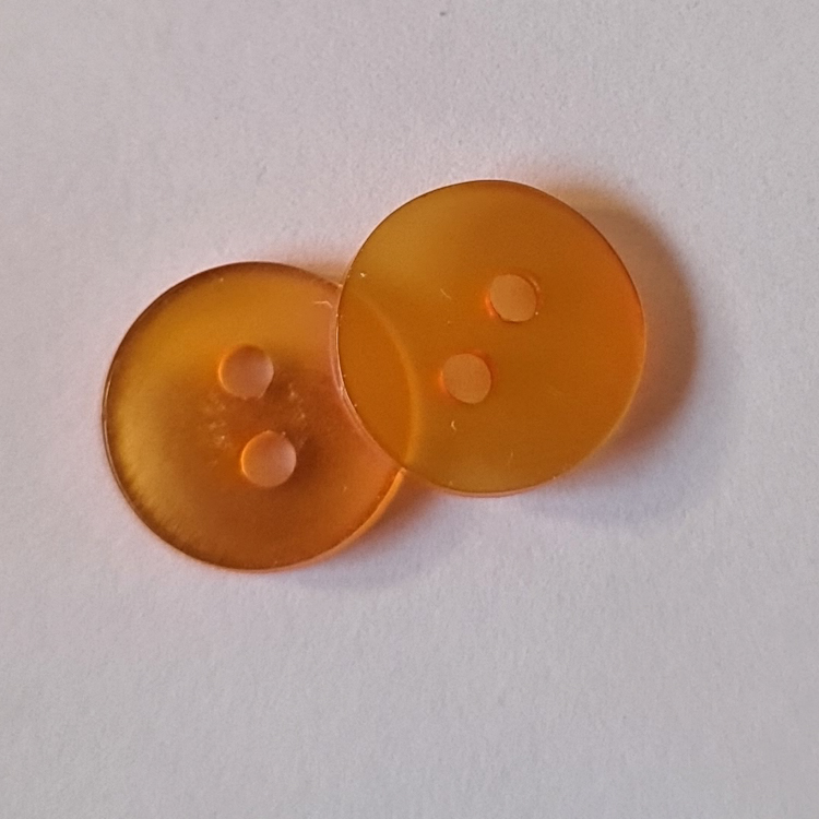 Orange knapp, 1,1 cm.*