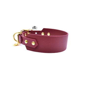 Classic Wine red Collar Wide S