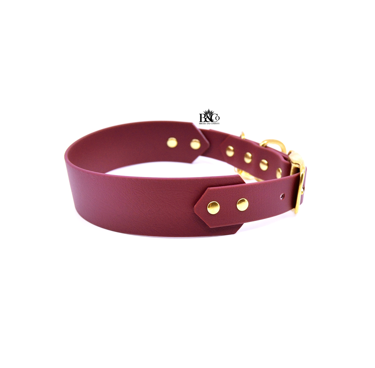 Classic Wine red Collar Wide XL
