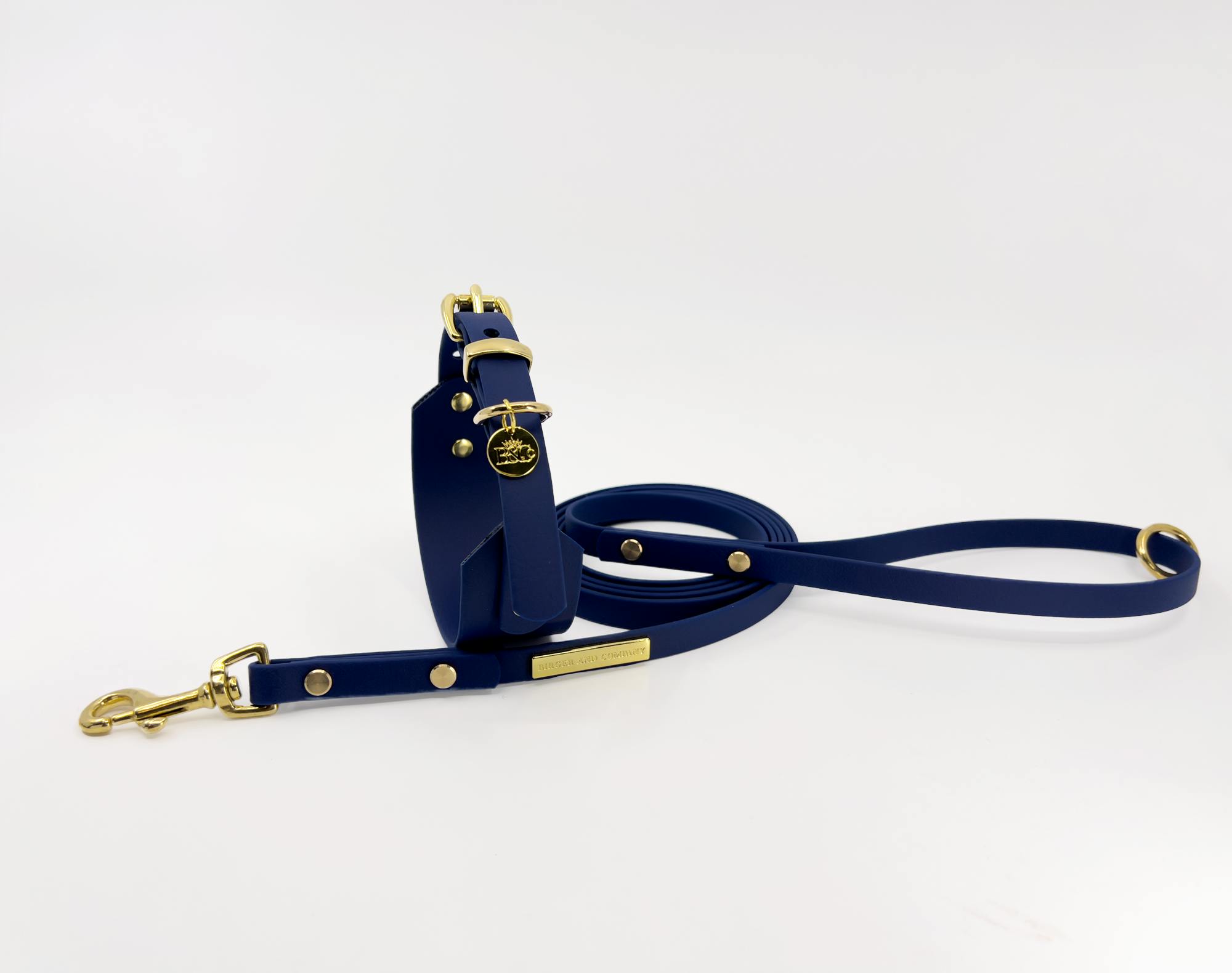 Classic Navy Blue Leash 12 mm