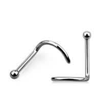 Titanium nose stud 0.8mm with 1.5mm ball