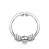 925 silver fake septum piercing - balinesisk design