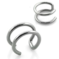 Fakesmycke med dubbla ringar - Fake helix öron clip