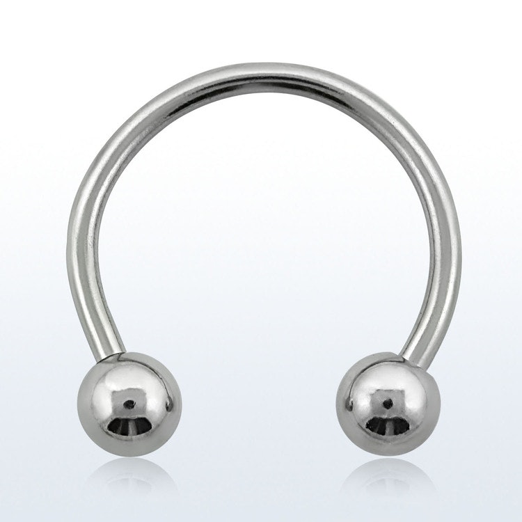 Cirkulär barbell hästskoring - 1.6mm med 5mm kulor