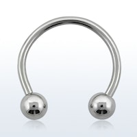 Cirkulär barbell hästskoring - 1.6mm med 5mm kulor