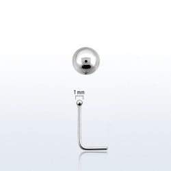 Nässmycke i 925-silver 0,6mm med 1mm boll