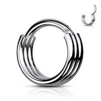 Segmentring clicker med gångjärn 1.2mm och 3 lagers hoop
