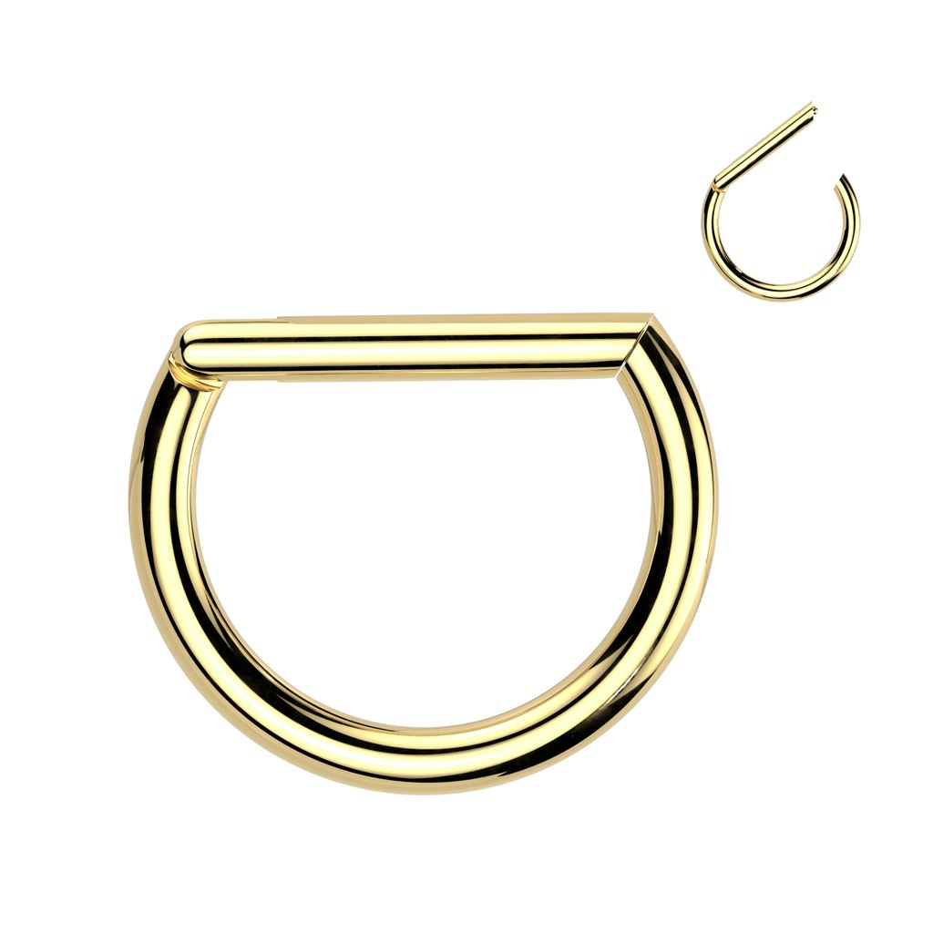 Clicker ring 1,2mm D-formad i titanium