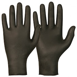 Plasthandskar / engångshandske Magic Touch® svart 100-pack