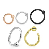 Clicker ring 1,2mm med 3mm kula
