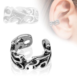 Fakepiercing clip - Front med lövmönster