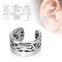Fakepiercing clip - Front med tribalmönster