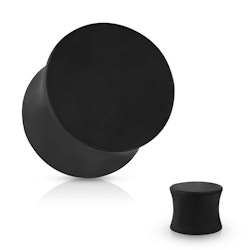 Plugg / töjning i mattsvart kirurgiskt stål (3-12mm)