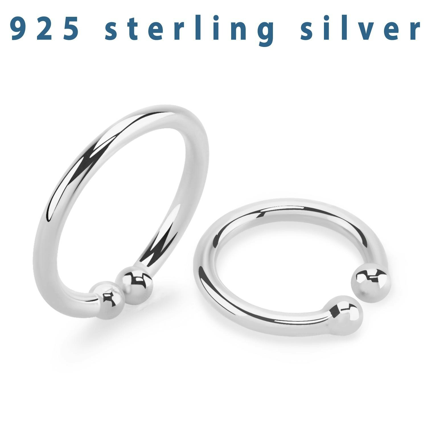 Fakering / septum fakepiercing i 925-silver