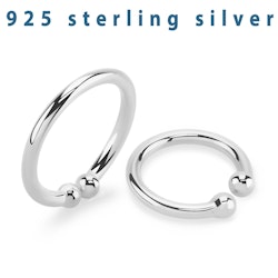 Fakering / septum fakepiercing i 925-silver