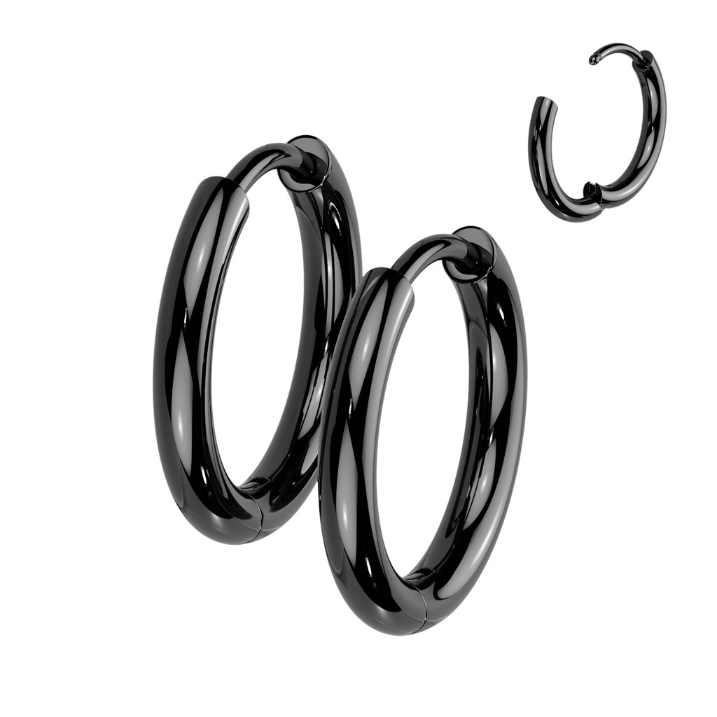 Creoler örhängen i titanium - 2mm tjock (Säljes i par)