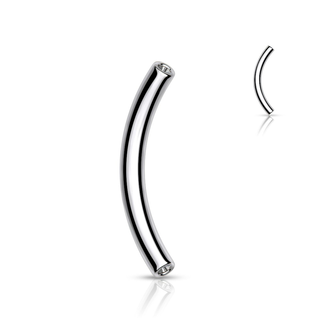 Banana barbell i titanium - threadless del
