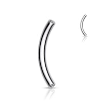 Banana barbell i titanium - threadless del