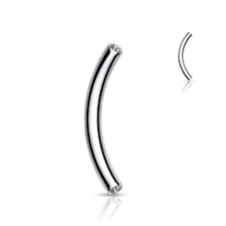 Banana barbell i titanium - threadless del