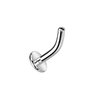 Böjd labret i titanium för floating navel - threadless del