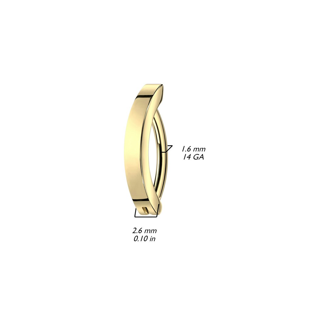Titanium navelsmycke med unik design